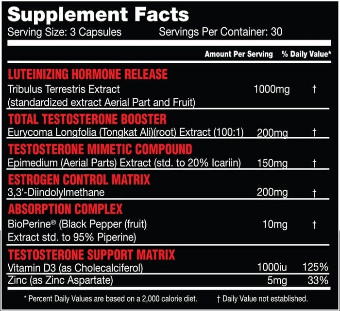 Killer labz Terminator Precursor Testoterona 90 Capsulas