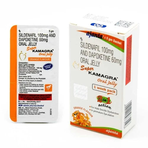 Sildenafil 100mg and Dapoxetine 60 mg orange