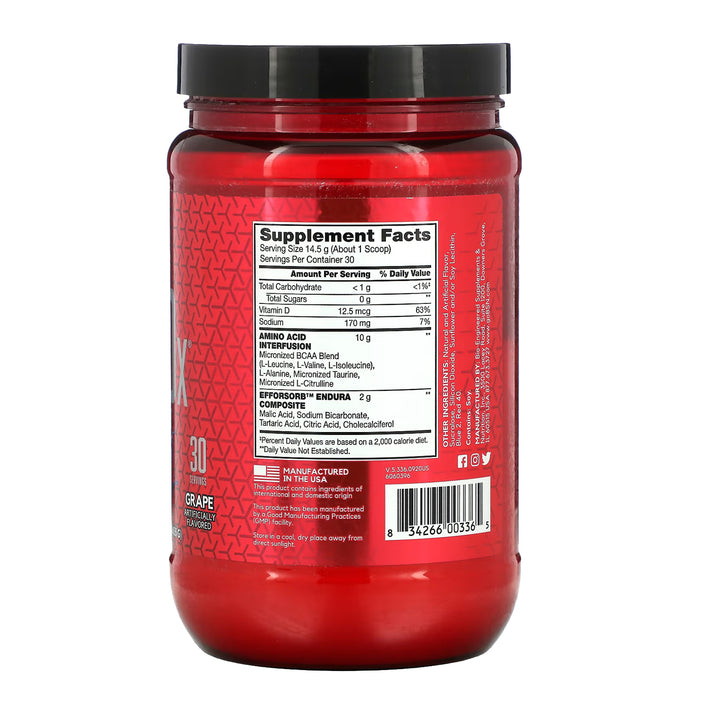 BSN AMINOx Suplemento En Polvo Aminoacidos 30 Servicios