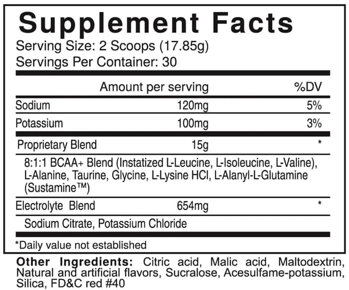 USP Labs BCAA Supreme Powder -  (18,8 oz) 30 Servicios